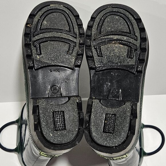 Western Chief Kids Classic Fire Chief Rain Boots 9/10 Navy Green - Picture 4 of 8